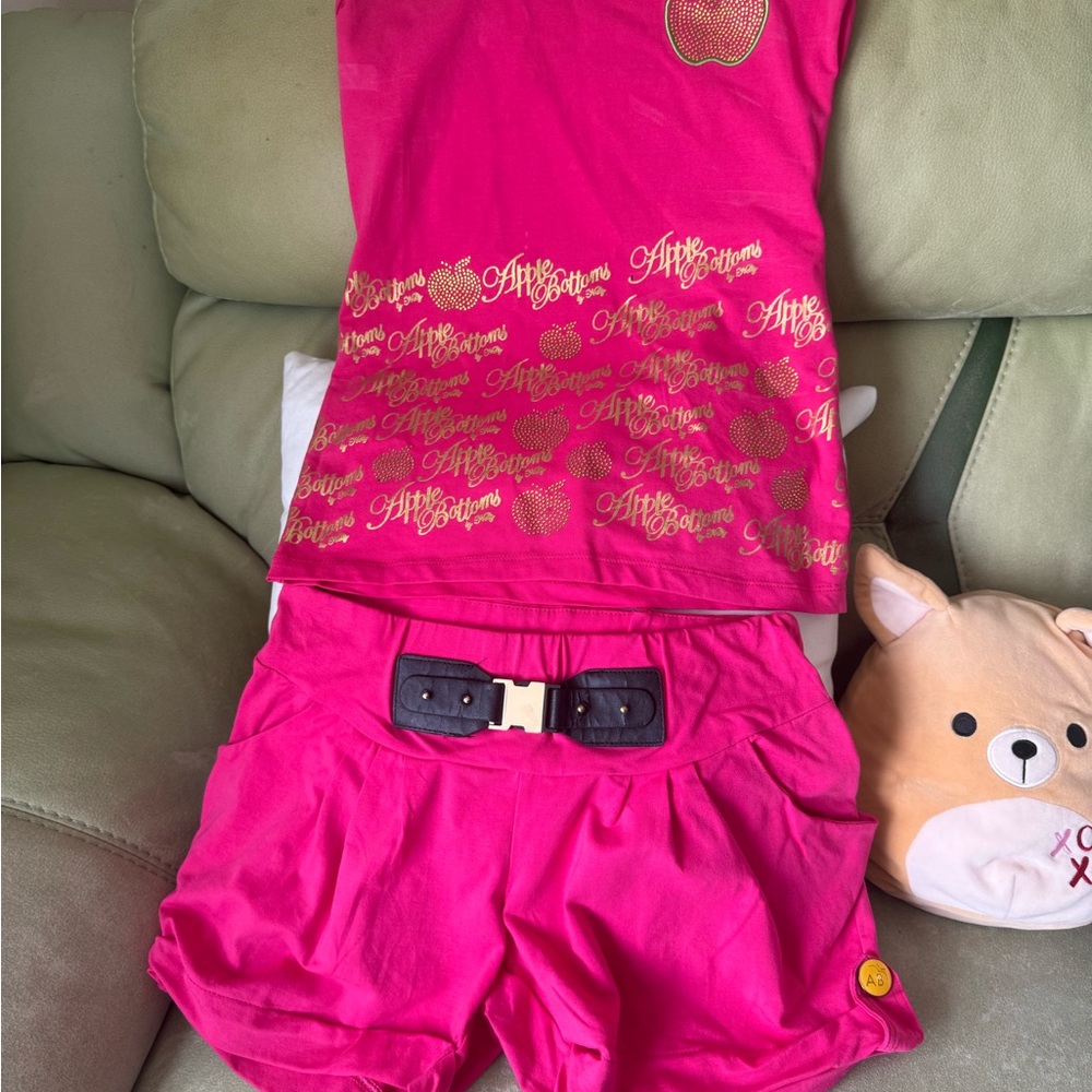 Apple Bottoms Pink and Gold Women's Set